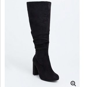 Torrid Heeled Over the Knee Faux Suede Boots
